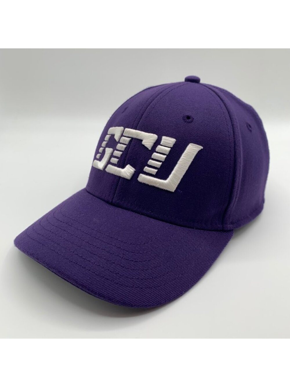 Grand Canyon Lopes GCU NCAA Purple Legacy Stretch Fitted Hat Mens S/M